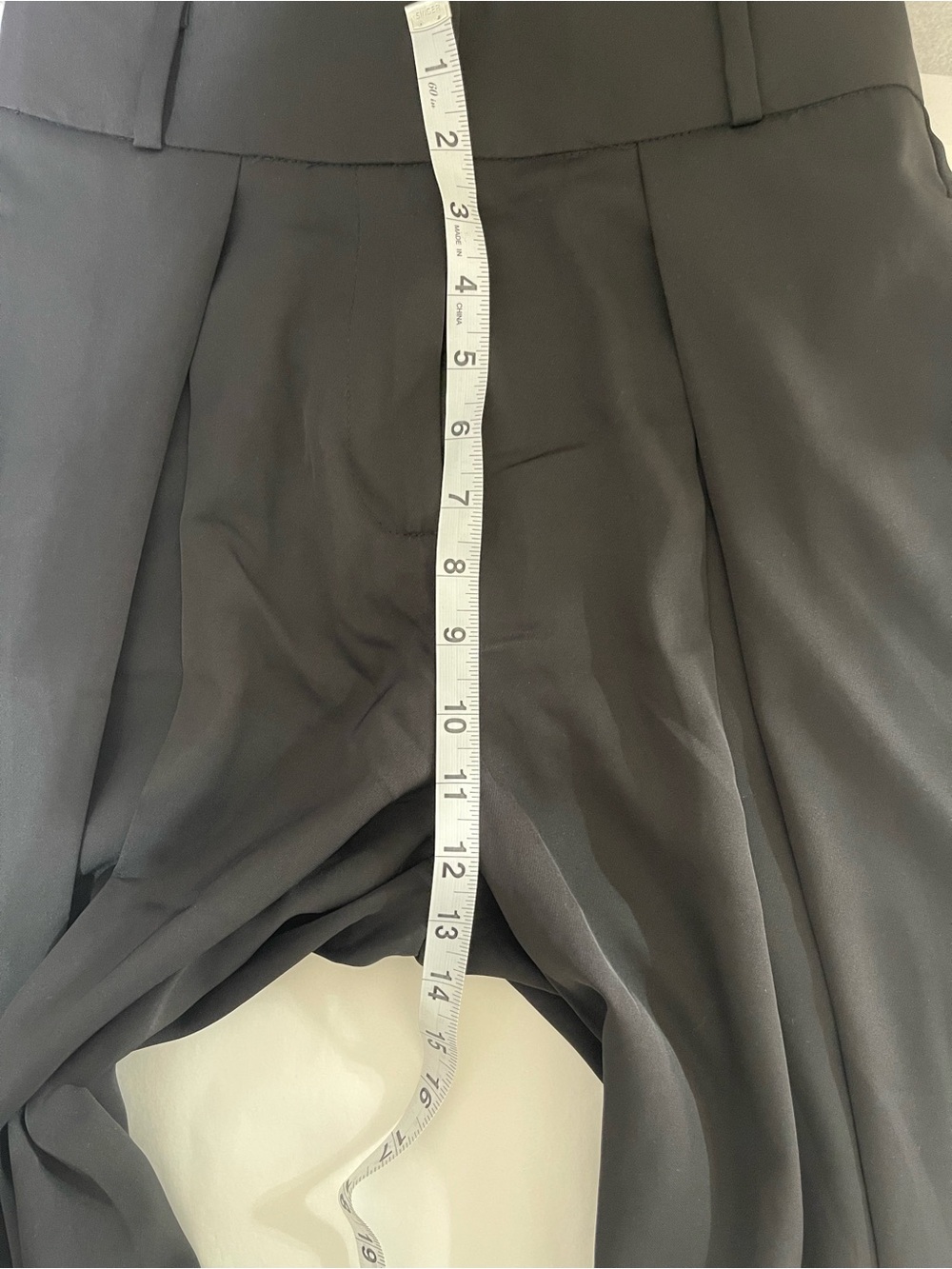 Quiet Luxury Wide Leg Trouser Pants Black High Rise NWT Small - Picture 8 of 14